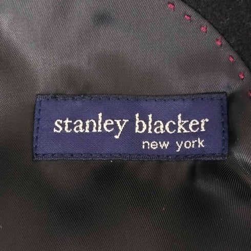 スタンリーブラッカー stanley blacker カシミヤ混 スタンドカラーコート メンズ
