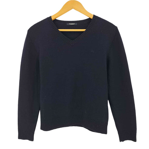 バーバリー BURBERRY 胸ロゴ Vネック ニット レディース 160A-160-79