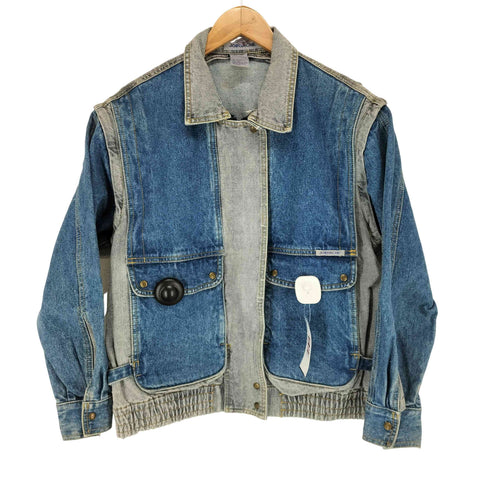 JORDACHE 2WAY 袖着脱可 切替デニムジャケット メンズ L