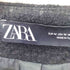 ザラ ZARA ノーカラー ツイードジャケット 金ボタン レディース import:M