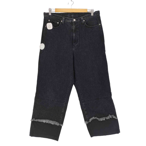 エンハーモニックタヴァーン ENHARMONIC TAVERN Layered Denim Pants -black メンズ 48