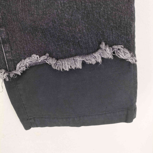 エンハーモニックタヴァーン ENHARMONIC TAVERN Layered Denim Pants -black メンズ 48