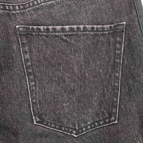 エンハーモニックタヴァーン ENHARMONIC TAVERN Layered Denim Pants -black メンズ 48