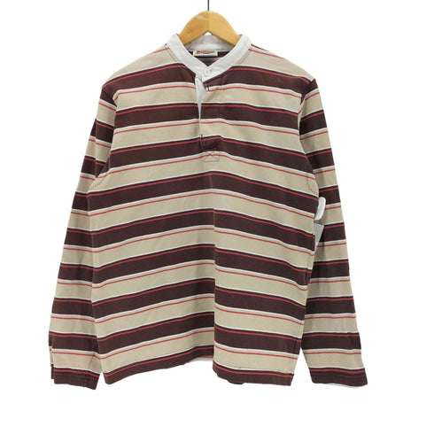 バーバリアン BARBARIAN ヘンリーネック ボーダーカットソー メンズ JPN:XL