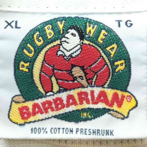 バーバリアン BARBARIAN ヘンリーネック ボーダーカットソー メンズ JPN:XL