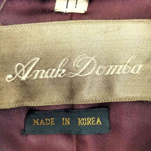 Anak Domba ノーカラー ファージャケット レディース 11