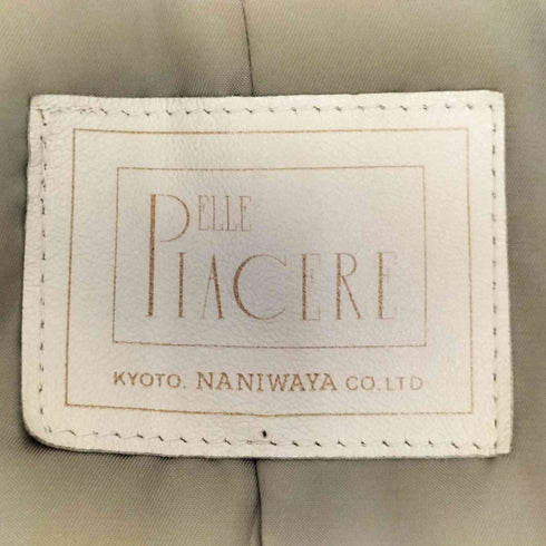 ELLE PIACERE ペイズリー柄シープスキンジャケット レディース