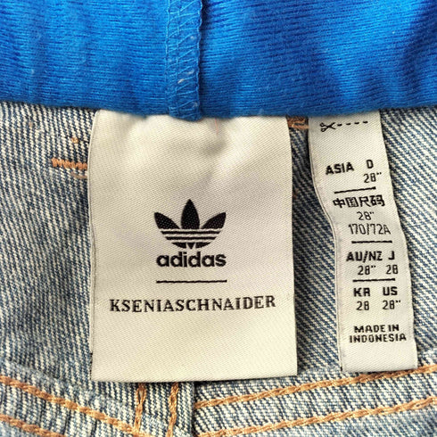 アディダスオリジナルス adidas Originals KSENIASCHNAIDER ボクサーショートジーンズ レディース 28