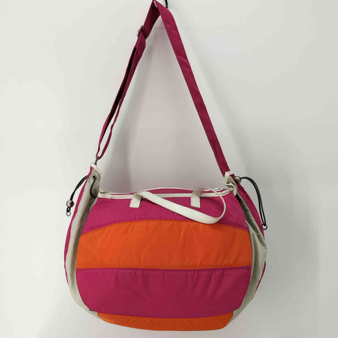 プリーツプリーズイッセイミヤケ PLEATS PLEASE ISSEY MIYAKE LET'S PLAY VOLLEYBALL プリントミニボストンバッグ レディース