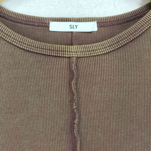 スライ SLY REMAKE RIB CUT ロングワンピース レディース FREE