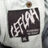 レフラー Leflah 立体裁断 ペイント加工ワイドデニムパンツ メンズ JPN:XL