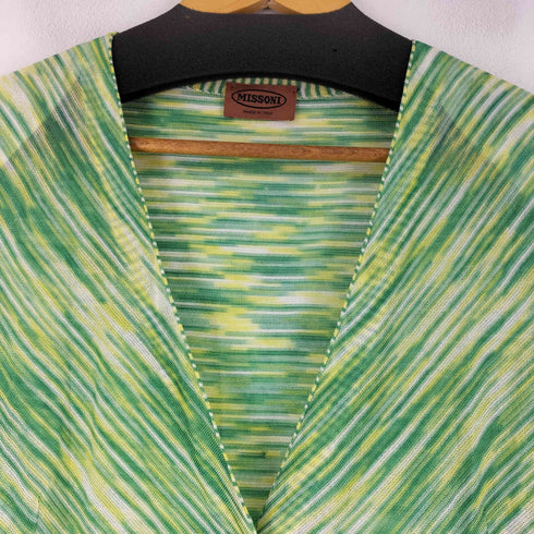 ミッソーニ MISSONI イタリア製 総柄カーディガン&タンクトップ レディース 44