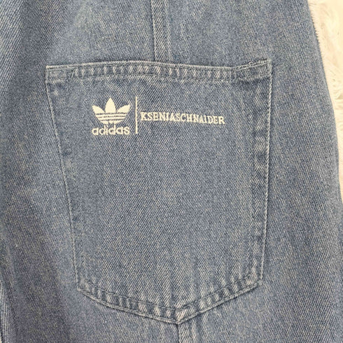 アディダスオリジナルス adidas Originals × KSENIASCHNAIDER デニム フレイドジーンズ レディース L