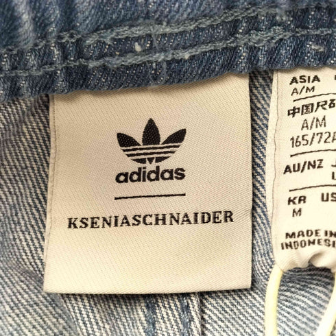 アディダスオリジナルス adidas Originals × KSENIASCHNAIDER デニム フレイドジーンズ レディース L