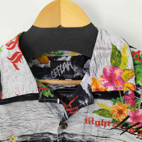 レフラー Leflah ハワイアンパターンアロハシャツ メンズ JPN:XL