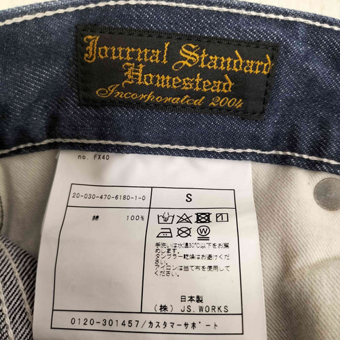 ジャーナルスタンダードホームステッド JOURNAL STANDARD J.S HOMESTEAD SULFUR TUCK DENIM サルファー タック デニム パンツ メンズ JPN:S