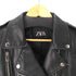 ザラ ZARA フェイクレザーダブルライダースジャケット レディース import:L