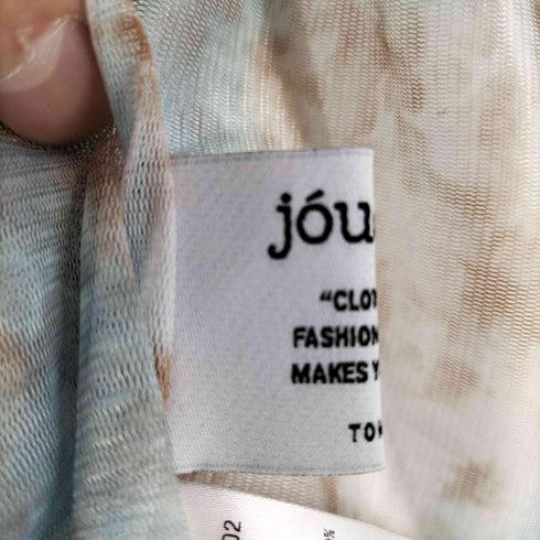 ジュエティ jouetie 総柄 シースルートップス レディース M