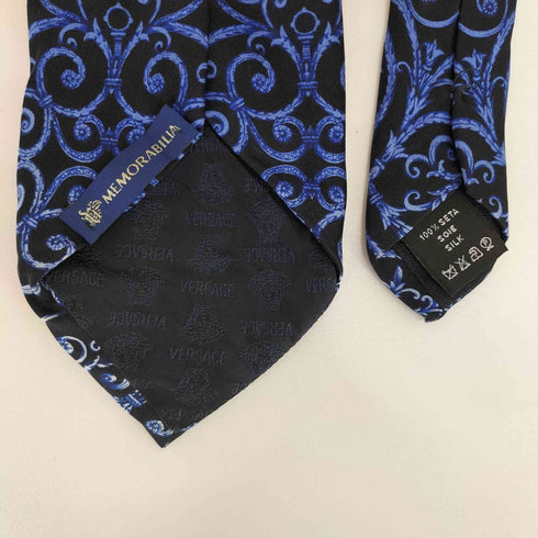 ヴェルサーチ VERSACE シルク総柄ネクタイ メンズ