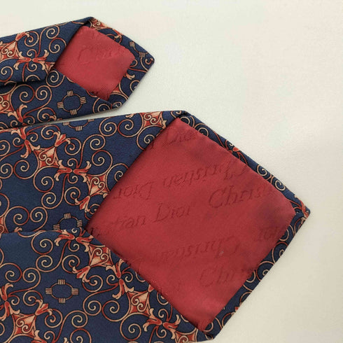 クリスチャンディオール Christian Dior シルク総柄ネクタイ メンズ