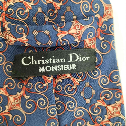 クリスチャンディオール Christian Dior シルク総柄ネクタイ メンズ