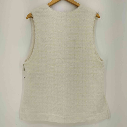 スピックアンドスパン Spick and Span Italian fabric ツイードベスト レディース ONE SIZE