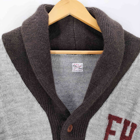 ザフラットヘッド the flat head ボーダー ウールカーディガン メンズ JPN:L