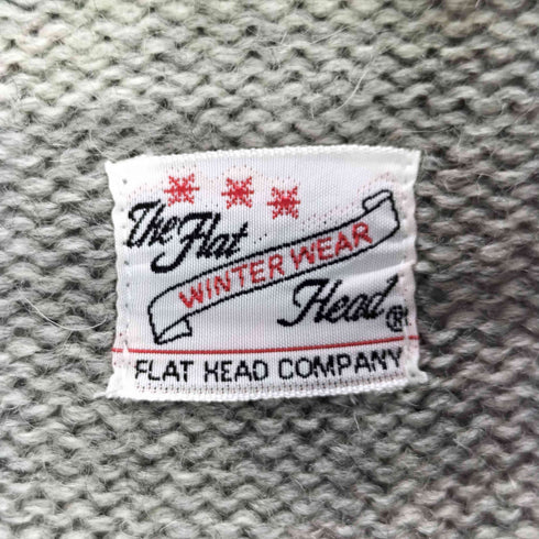 ザフラットヘッド the flat head ボーダー ウールカーディガン メンズ JPN:L