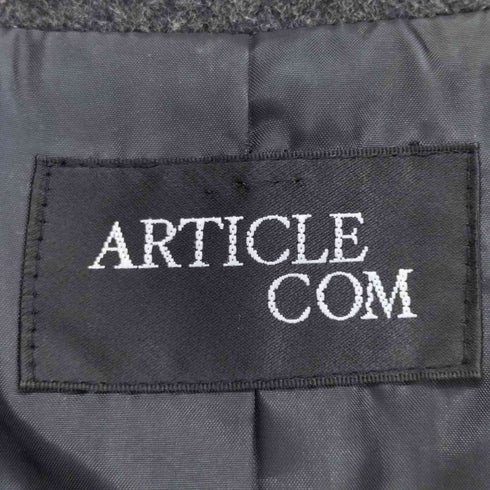 ARTICLE COM アンゴラ混ウールチェスターコート WOOL&ANGOLA レディース 158
