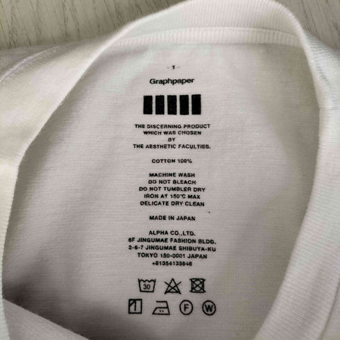グラフペーパー Graphpaper 無地 クルーネック Tシャツ メンズ 1
