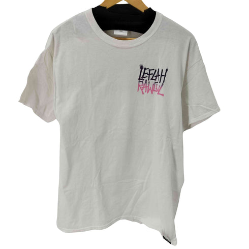レフラー Leflah グラデーションロゴ クルーネック半袖Tシャツ メンズ JPN:L