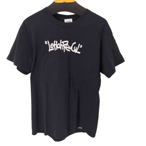 レフラー Leflah 両面プリント クルーネック半袖Tシャツ メンズ JPN:L