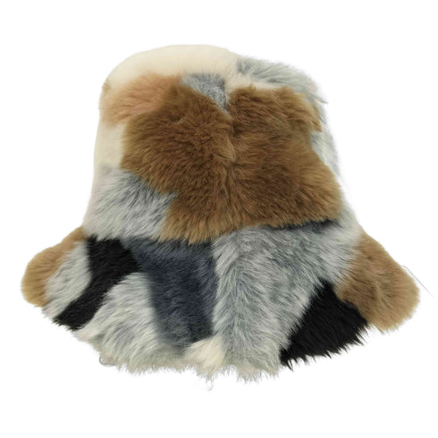 HEATHER BRENNAN EVANS / PATCHWORK FUR HAT レディース