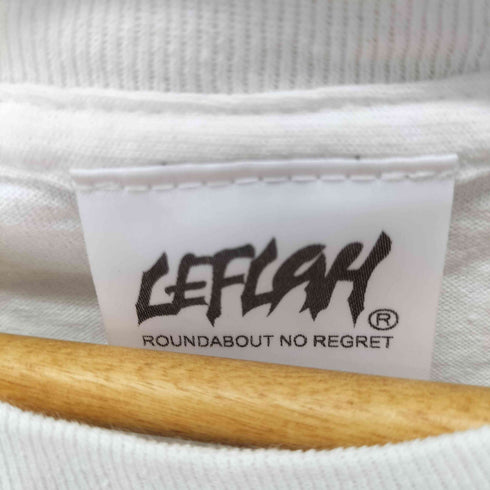 レフラー Leflah 両面プリント クルーネック半袖Tシャツ メンズ JPN:L