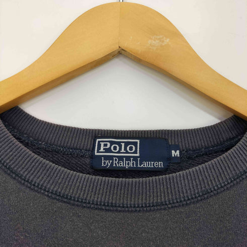 ポロバイラルフローレン Polo by RALPH LAUREN 90s ポニー刺繍 ラグランクルーネックスウェット メンズ import:M