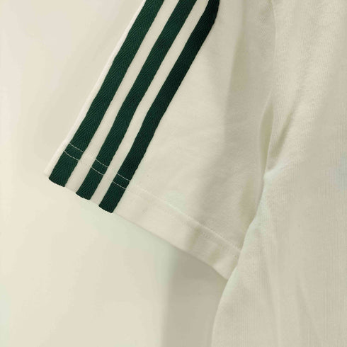 アディダス adidas 刺繍 サイドライン クルーネック 半袖Tシャツ メンズ JPN:L