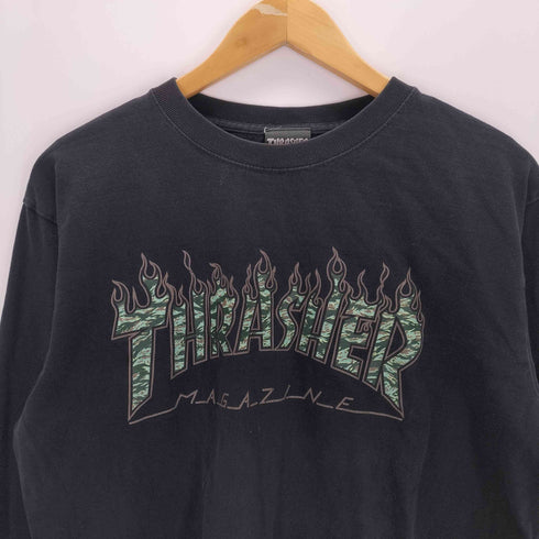 スラッシャー THRASHER ファイヤーパターン 長袖カットソー メンズ JPN:L