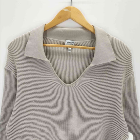 アルマーニコレツィオーニ ARMANI COLLEZIONI Vネック リブシャツニット メンズ US:36
