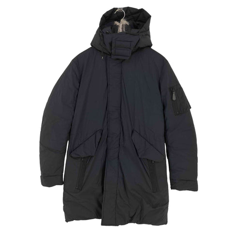 ETONE BLACK ラビットファー ダウンコート メンズ JPN:S
