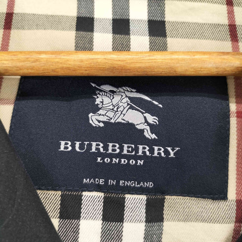 バーバリーロンドン BURBERRY LONDON MADE IN ENGLAND フリルデザイン裏地ノヴァチェックトレンチコート レディース