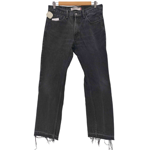 リーバイス Levis straight fit 505 ブラックデニム メンズ 32×30
