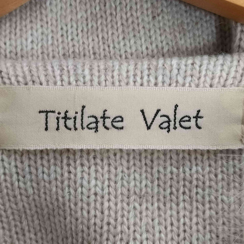 Titilate Valet ラビットファー付きロングニットジレ レディース 38