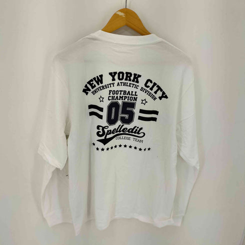 SPELLEDIT 両面プリント レイヤード クルーネックL/S Tシャツ レディース