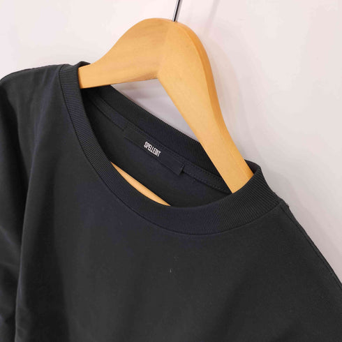 SPELLEDIT バックプリント ポケットオーバーサイズL/S Tシャツ レディース