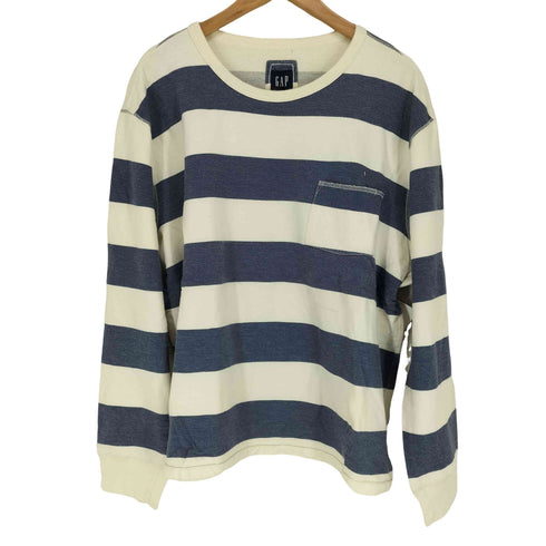 ギャップ Gap 00s 紺タグ コットンボーダーL/S TEE メンズ JPN:XL