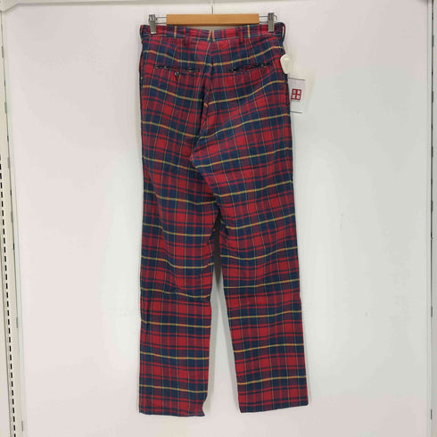 baltmare&co waldesジップ チェックスラックスパンツ メンズ