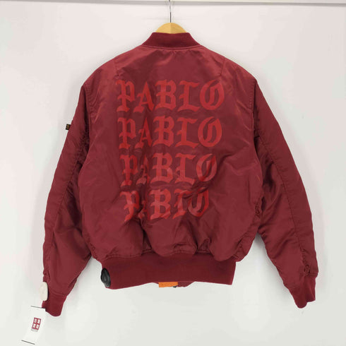 アルファインダストリーズ ALPHA INDUSTRIES PABLO MA-1 バックプリントボンバージャケット メンズ import:L