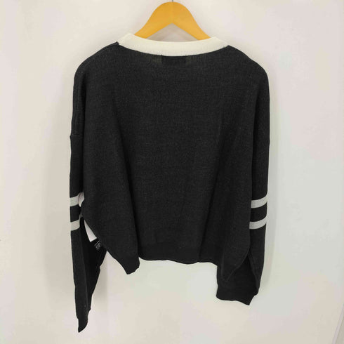 SPELLEDIT ロゴ アームライン L/S ニット レディース