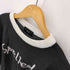 SPELLEDIT ロゴ アームライン L/S ニット レディース