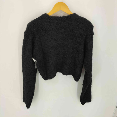 SPELLEDIT 無地 プードル クロップド L/S ニット レディース